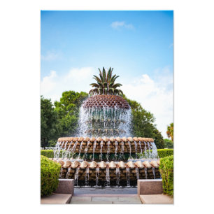 Impression Photo Fontaine d'ananas à Charleston, SC