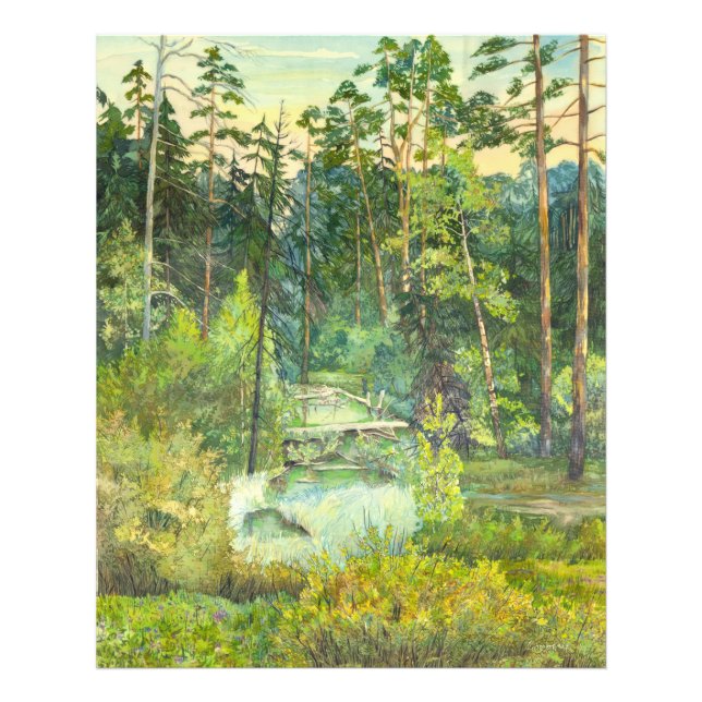 Impression Photo forêt (Devant)