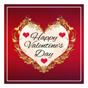 Impression Photo Forme cardiaque Heureuse Sainte-Valentin-47949