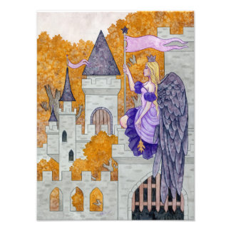 Impression Photo Forteresse forte, Aquarelle Angel Art