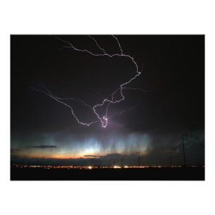 Impression Photo Foudre au-dessus de Ridgecrest