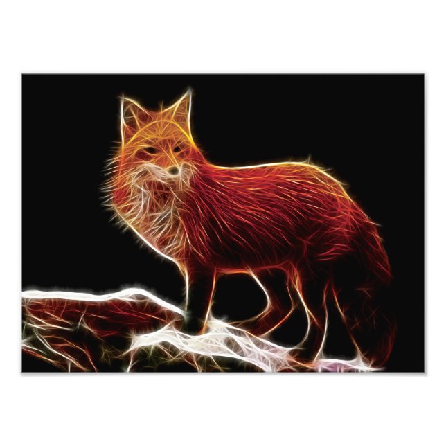 Impression Photo Fractal Red Fox (Devant)