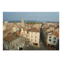 France, Arles, Provence, vue sur la ville depuis