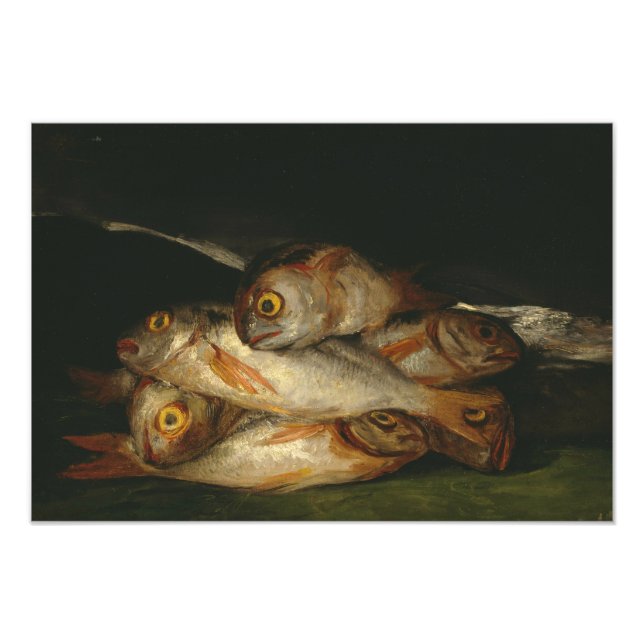Impression Photo Francisco Goya - La vie morte avec Golden Bream (Devant)