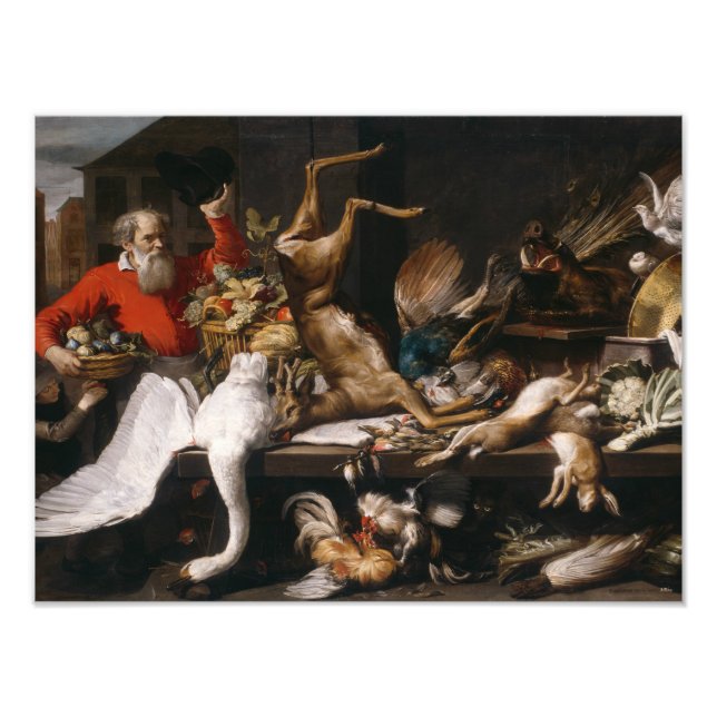 Impression Photo Frans Snyders - Still Life with Dead Game, Fruits, (Devant)
