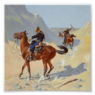 Impression Photo Frederic Remington Art de l'Ouest "The Advance Gua