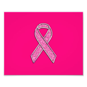 Impression Photo Fuchsia Parties scintillant Style Pink Ribbon Sens