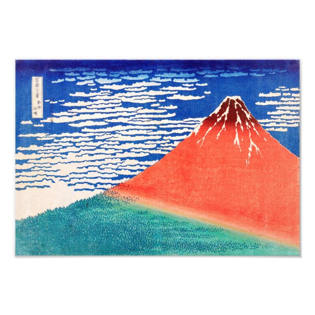 Impression Photo Fuji rouge | Hokusai | (Devant)