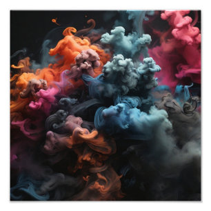 Impression Photo fumée colorée