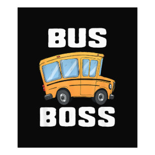 Impression Photo Funny Bus Boss School Bus Driver