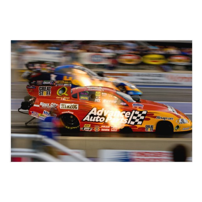 Impression Photo Funny Cars Drag Racing (Devant)