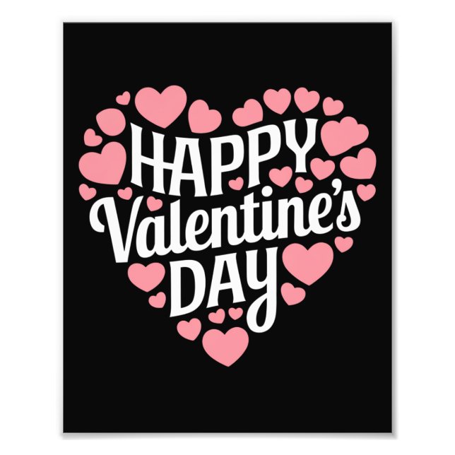 Impression Photo Funny Happy Valentines Day Heart Love Valentine (Devant)