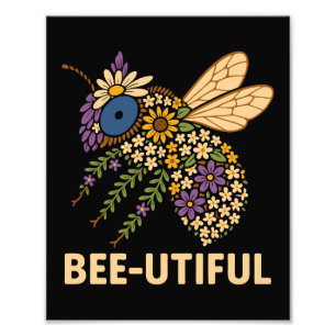 Impression Photo Fusion florale abeille