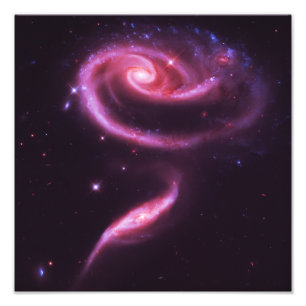 Impression Photo Galaxies Rose Pâle