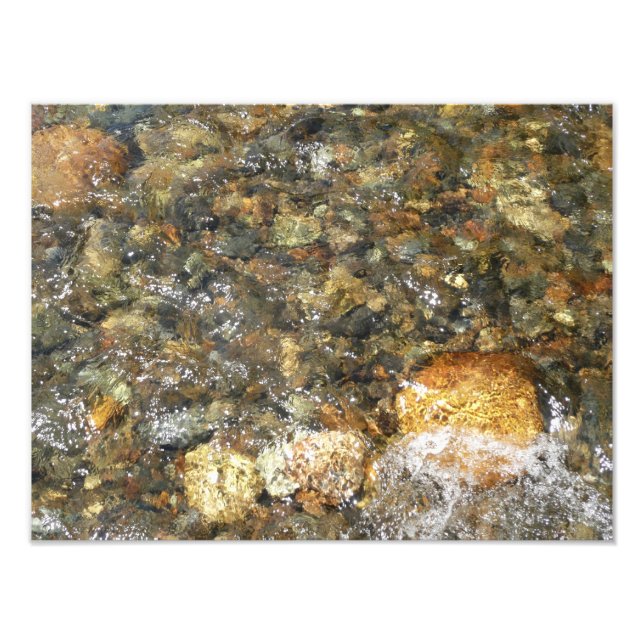 Impression Photo Galets Brown et gris naturel Abstrait (Devant)