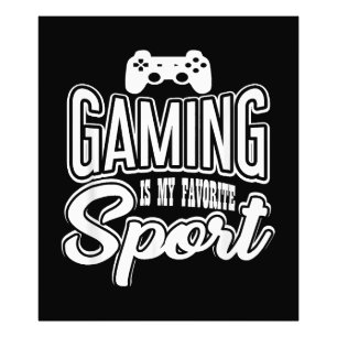 Impression Photo Gamer - Jouer Est Mon Sport Préféré