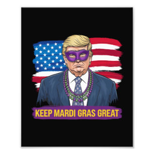 Impression Photo Garder Mardi Gras Grand Drôle Trump Mardi Gras 202