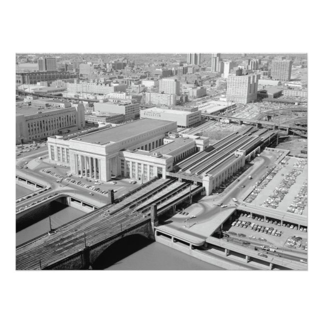 Impression Photo Gare de Pennsylvania Railroad 30th Street (Devant)