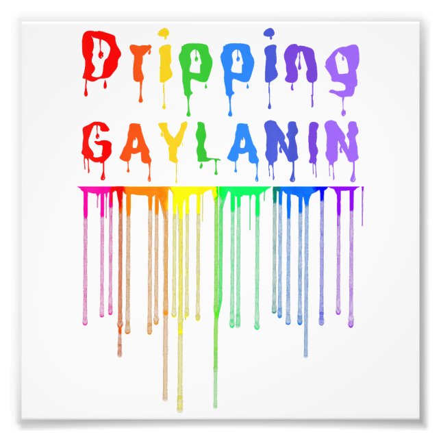 Impression Photo Gaylanin Gay Melanin Funny Gay pride Mont (Devant)
