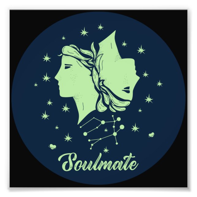 Impression Photo Gemini Soulmate | Zodiac Sign | Soulmate Love (Devant)