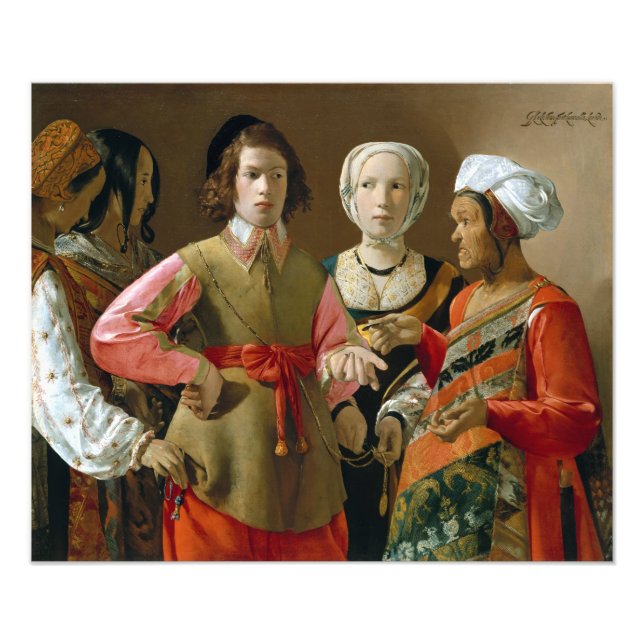 Impression Photo Georges de La Tour Le Fortune-Teller (Devant)