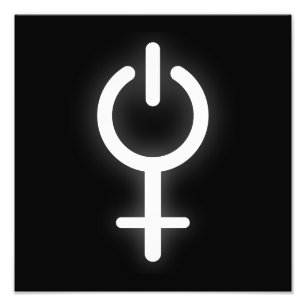 Impression Photo Girl Power Electronic Symbole pour Gamer Female Si