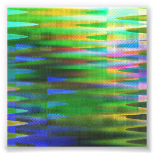 Impression Photo Glitch Art Vaporwave esthétique faille analogique