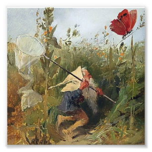 Impression Photo « Gnome Catching Butterflies » de Heinrich Schlitt