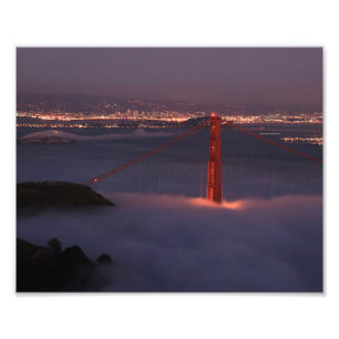 Impression Photo Golden Gate couvert en brouillard
