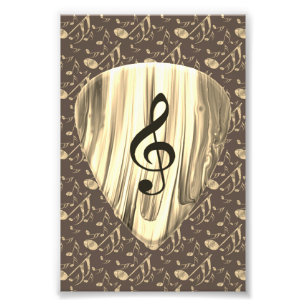 Impression Photo Golden Plectron - Design élégant pour les mélomane