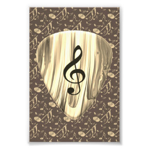 Impression Photo Golden Plectron - Design élégant pour les mélomane