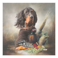 Gordon setter avec faisans, Art