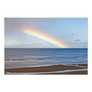 Impression Photo Grand arc-en-ciel au-dessus de l'océan Pacifique 