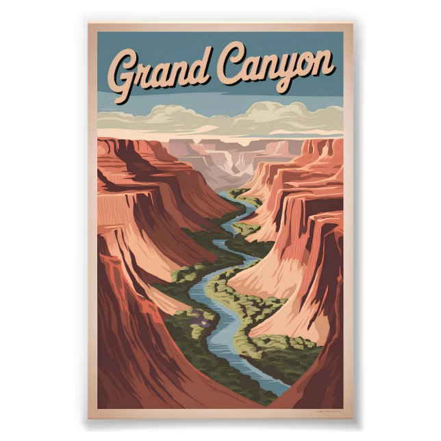 Impression Photo Grand Canyon vintage (Devant)
