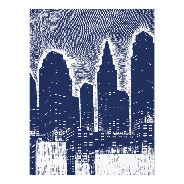 Impression Photo Grand City Night Lights cityscape skyline (Devant)