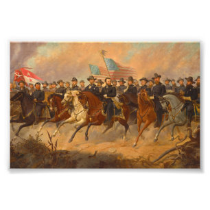 Impression Photo Grant et ses généraux par Ole Peter Hansen Balling