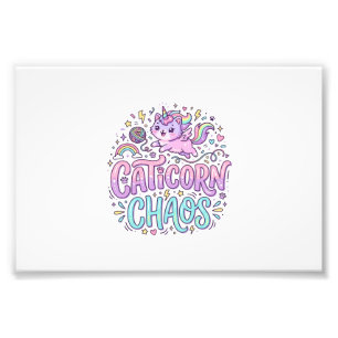 Impression Photo Graphisme de produit pastel mignon chaos licorne c