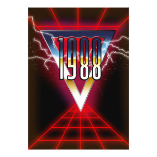 Impression Photo Graphisme tech noir 1988