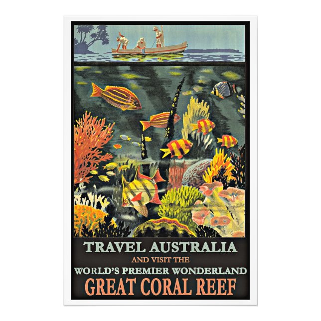 Impression Photo Great Coral Reef, Australie, (Devant)