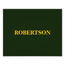 Green minimalist custom name 