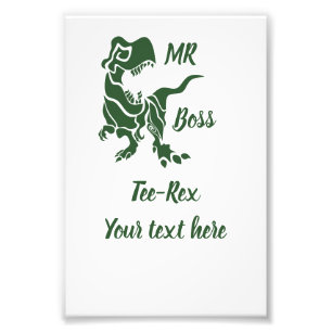 Impression Photo Green Trex le Boss Dino