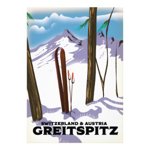 Impression Photo Greitspitz Suisse & Autriche Affiche de ski