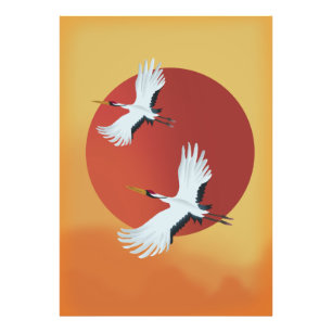 Impression Photo Grues japonaises