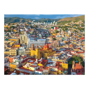 Impression Photo Guanajuato, Mexique - Paysage urbain coloré