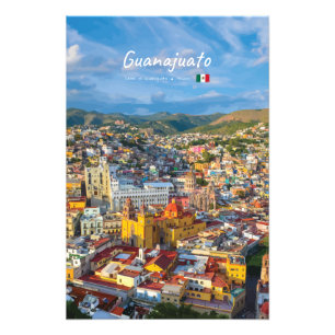 Impression Photo Guanajuato, Mexique - Paysage urbain coloré