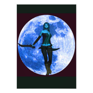 Impression Photo Guerrier de la Lune bleue