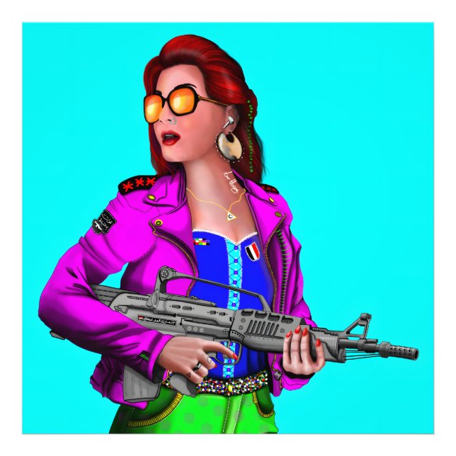 Impression Photo Guerrier moderne (Devant)