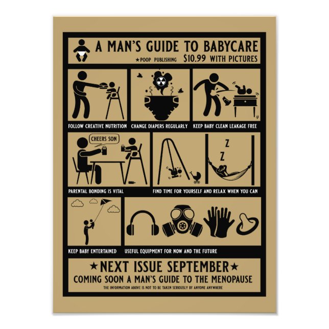 Impression Photo Guide Cadeaux Pour Les Nouveaux Pères (Devant)