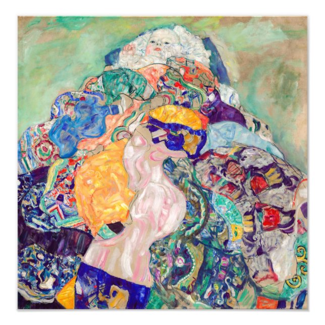 Impression Photo Gustav Klimt - Bébé / Berceau (Devant)
