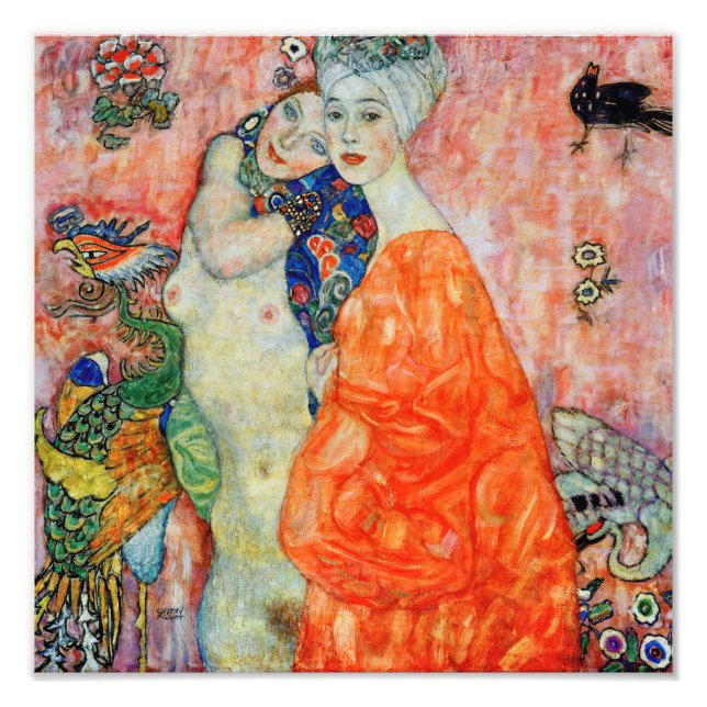 Impression Photo Gustav Klimt - Femmes amis (Devant)